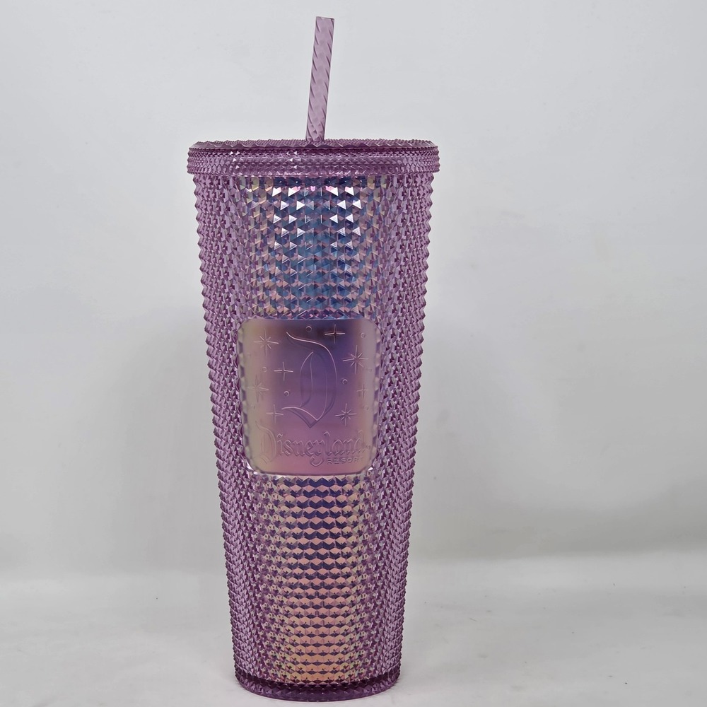 NEW Disneyland Anniversary Pink Studded Starbucks Tumbler Cup Bling NWT